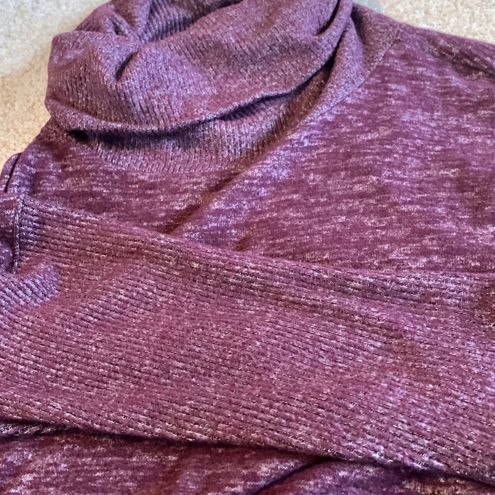GAP Softspun Space dye Cowl Neck Dress/Tunic Size Large Petite NWOT - Picture 5 of 5